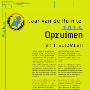 Jaar van de Ruimte - Opruimen en inspireren