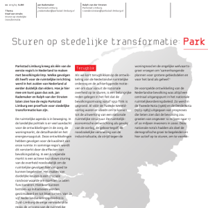 Sturen op stedelijke transformatie