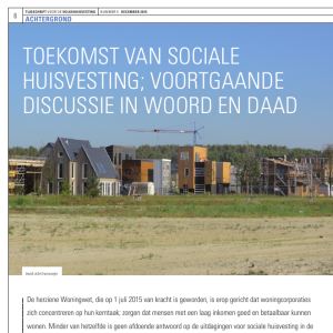 Toekomst van sociale huisvesting