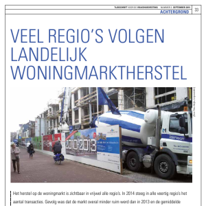 Veel regio's volgen landelijk woningmarktherstel