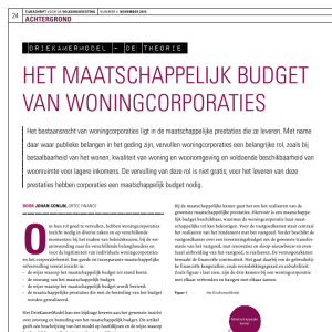 Het maatschappelijk budget van woningcorporaties