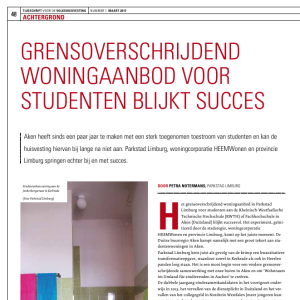 Grensoverschrijdend woningaanbod voor studenten blijkt succes