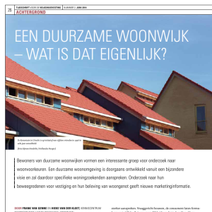 Een duurzame woonwijk - wat is dat eigenlijk?