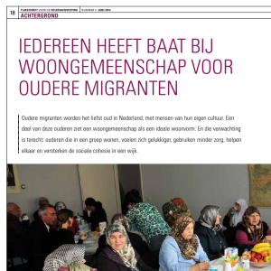 Iedereen heeft baat bij woongemeenschap voro oudere migranten