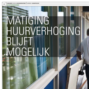 Matiging huurverhoging blijft mogelijk