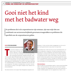 Gooi niet het kind met het badwater weg