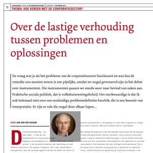 Over de lastige verhouding tussen problemen en oplossingen