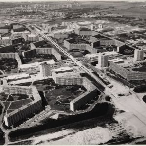 The-Bijlmermeer-on-an-aerial-photograph-ca.-1975-the-'city-of-the-future' Stadsarchief Adam